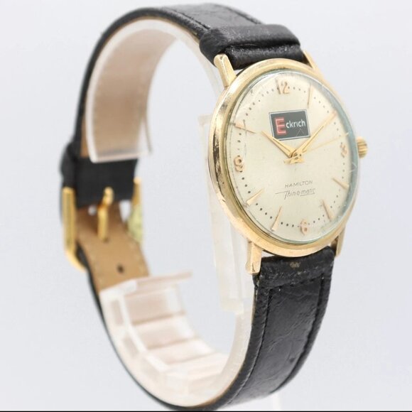 Vintage 33mm Hamilton Thin-O-Matic Men's Automatic Wristwatch USA Gold Filled - Picture 3 of 4